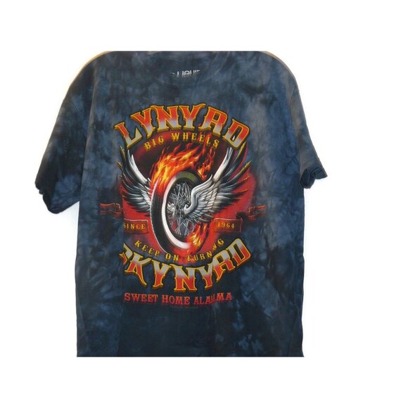 Lynyrd Skynyrd Tie Dye Big Wheels Keep On Turning Size Large - Picture 2 of 4